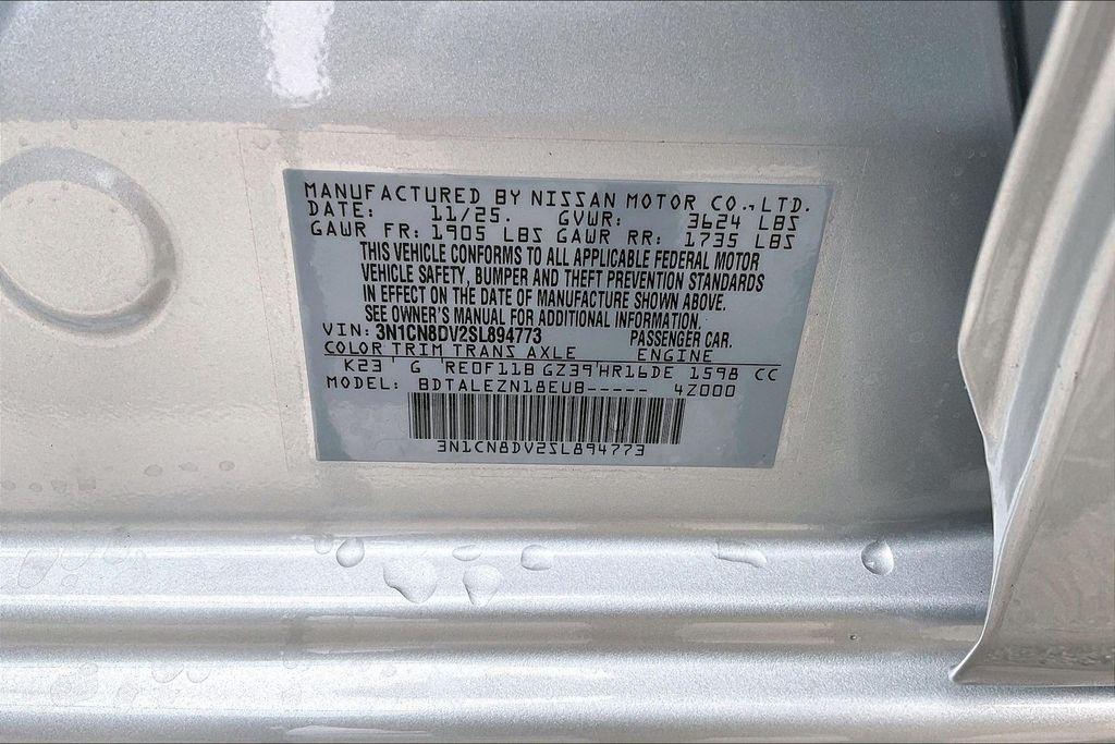 new 2025 Nissan Versa car, priced at $18,517