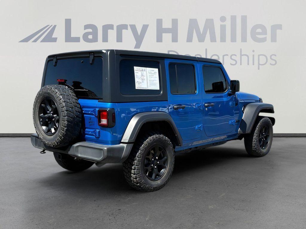 used 2021 Jeep Wrangler Unlimited car, priced at $31,000