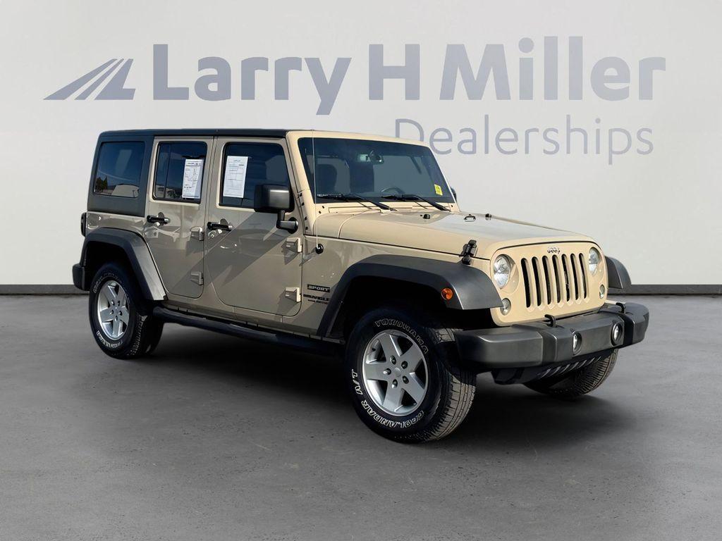 used 2016 Jeep Wrangler Unlimited car, priced at $15,000