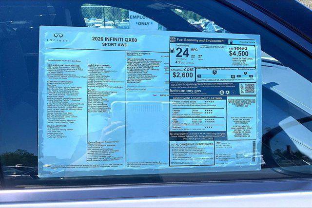new 2026 INFINITI QX60 car, priced at $68,380