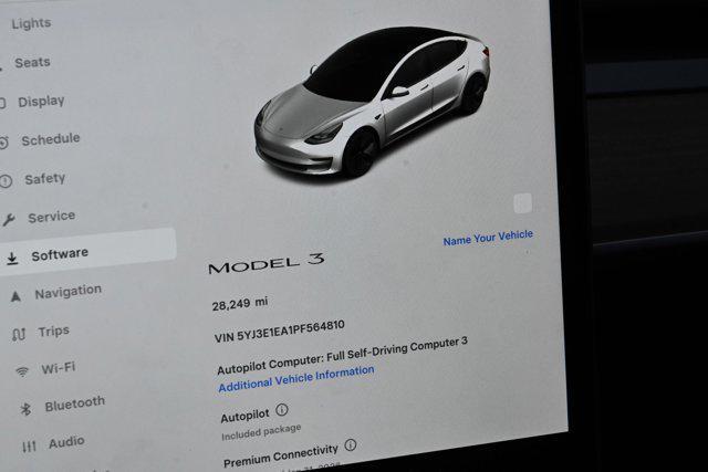 used 2023 Tesla Model 3 car, priced at $25,412