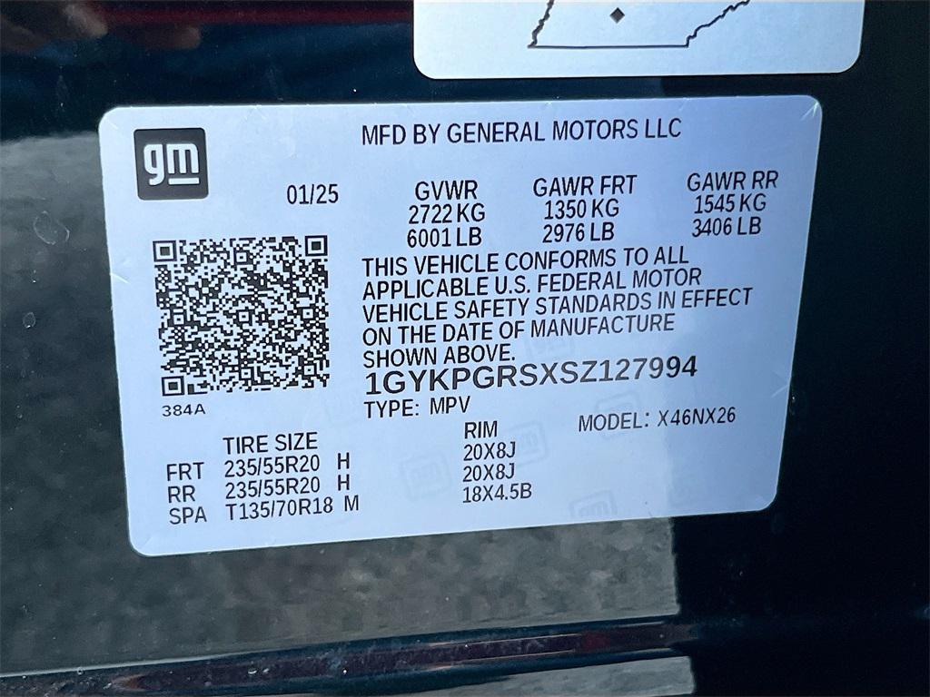 Stellar Black Metallic 2025 Cadillac XT6 Sport AWD