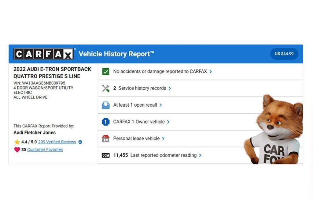 used 2022 Audi e-tron Sportback car, priced at $35,894