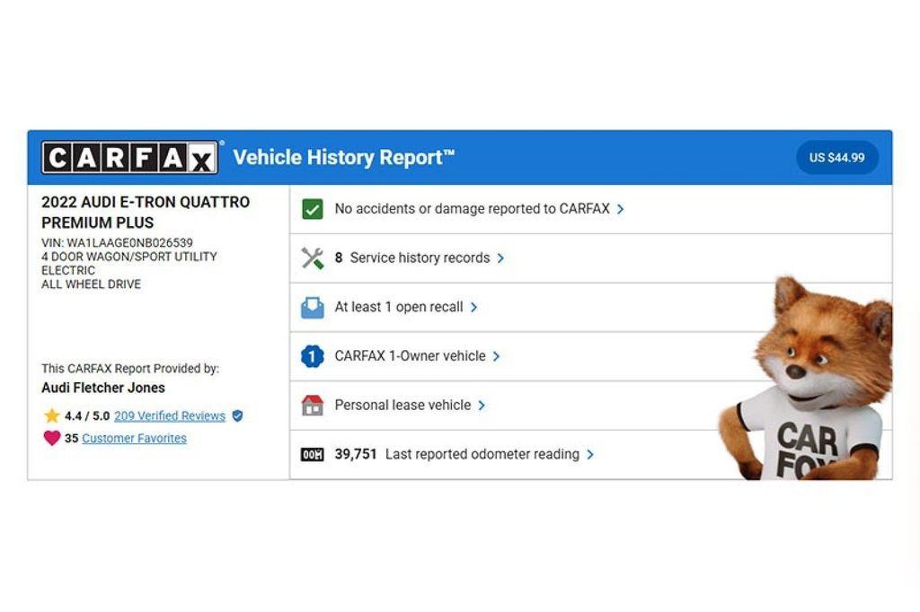 used 2022 Audi e-tron car, priced at $25,894