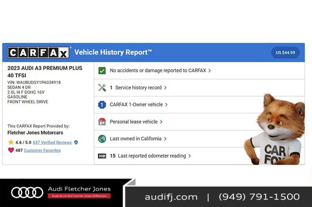 used 2023 Audi A3 car, priced at $25,894