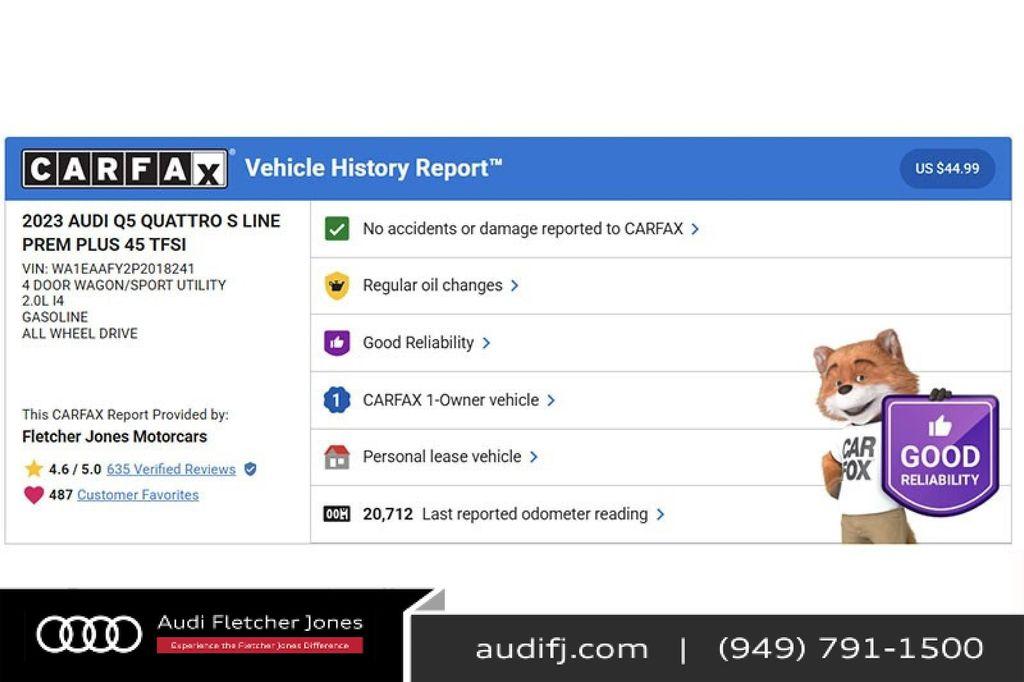 used 2023 Audi Q5 car, priced at $28,894