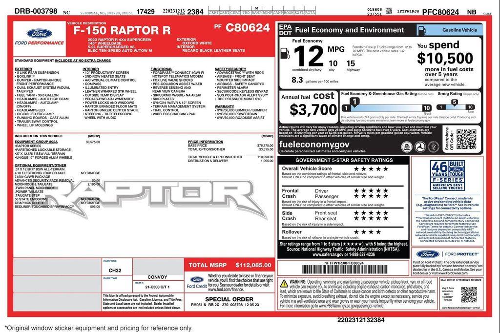 used 2023 Ford F-150 car, priced at $102,892