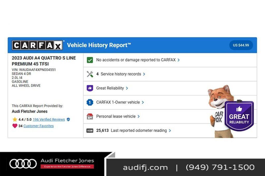 used 2023 Audi A4 car, priced at $28,894