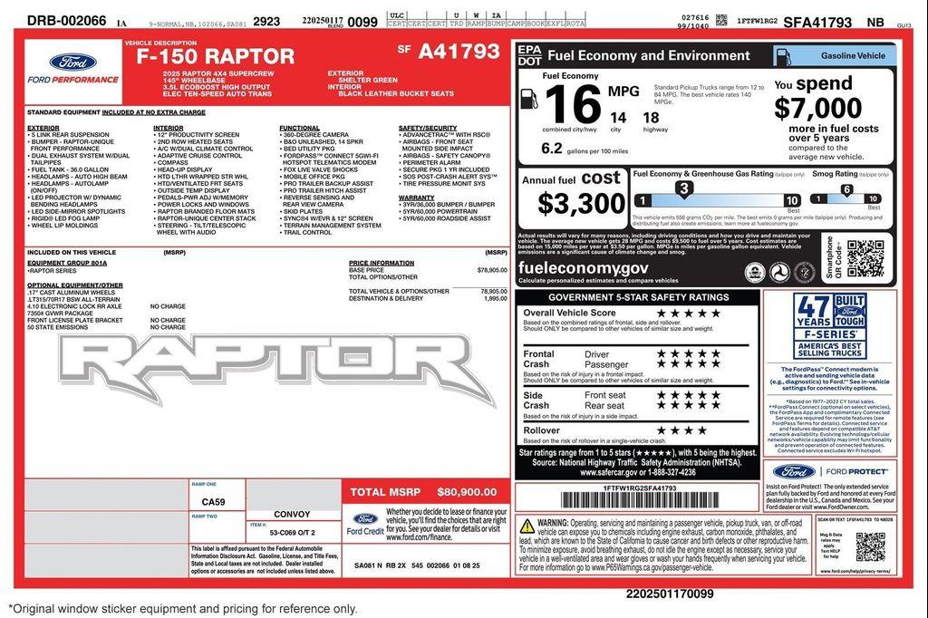 used 2025 Ford F-150 car, priced at $84,894