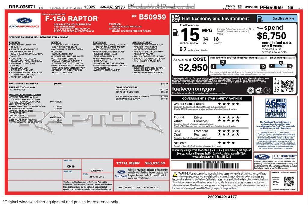 used 2023 Ford F-150 car, priced at $72,894