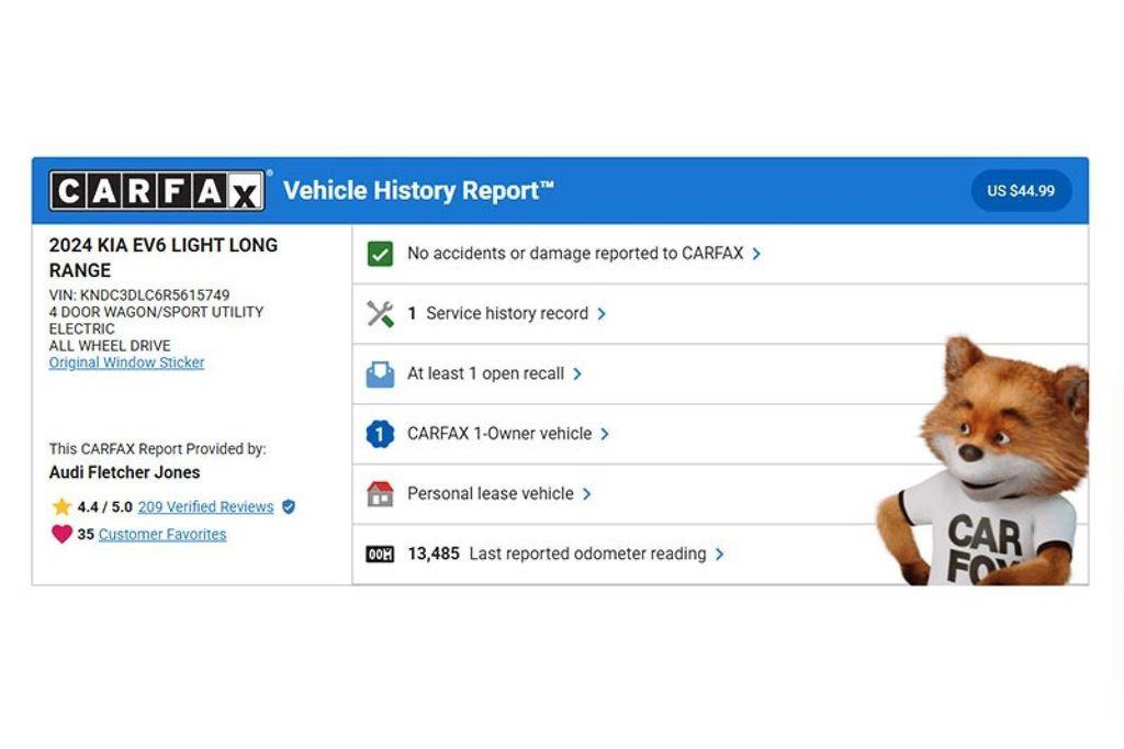 used 2024 Kia EV6 car, priced at $25,393