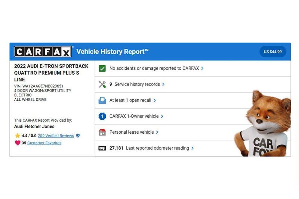 used 2022 Audi e-tron Sportback car, priced at $28,894