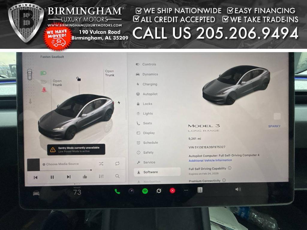 used 2025 Tesla Model 3 car, priced at $36,999