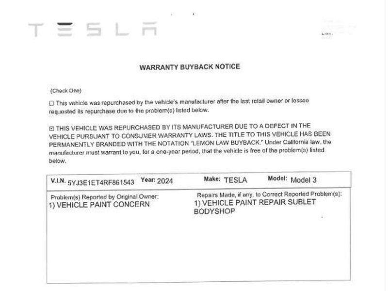 used 2024 Tesla Model 3 car, priced at $39,000