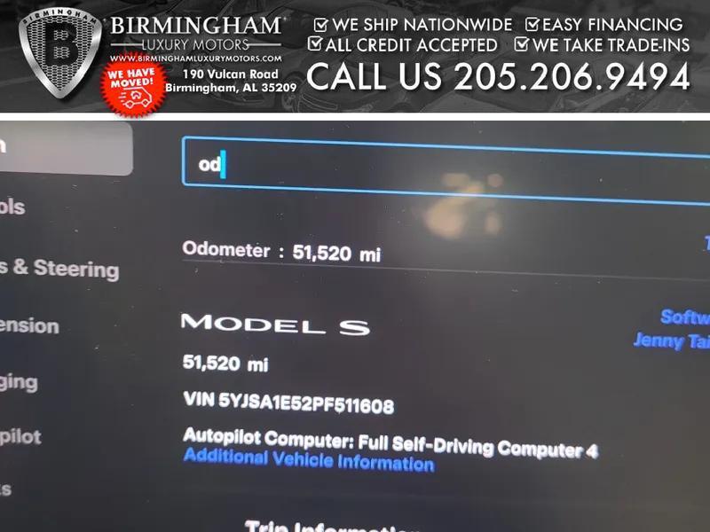 used 2023 Tesla Model S car, priced at $51,999