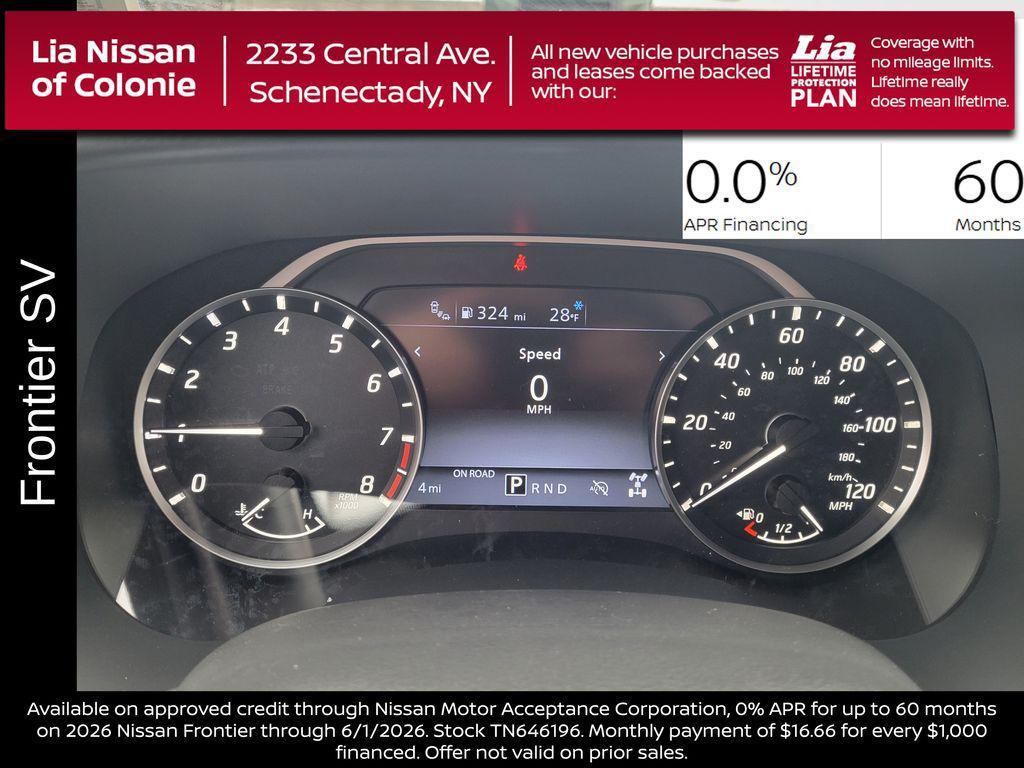 new 2026 Nissan Frontier car, priced at $39,885