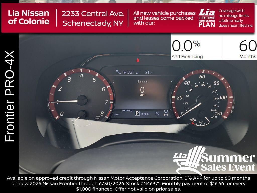 new 2026 Nissan Frontier car, priced at $42,075