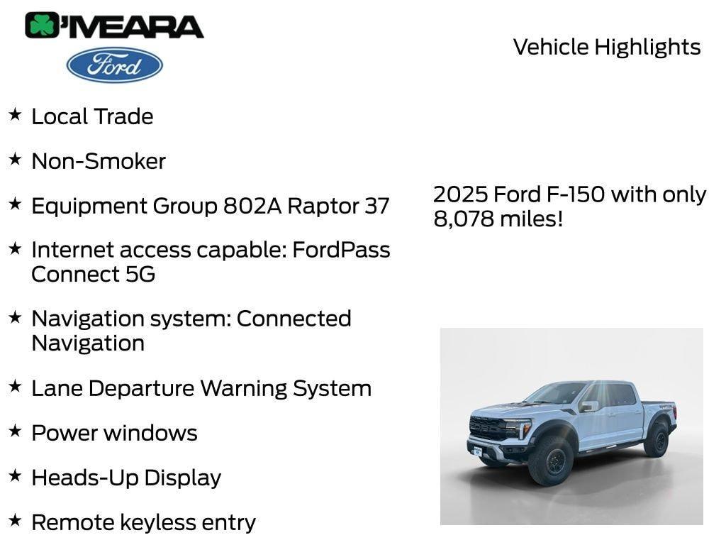 used 2025 Ford F-150 car, priced at $85,990