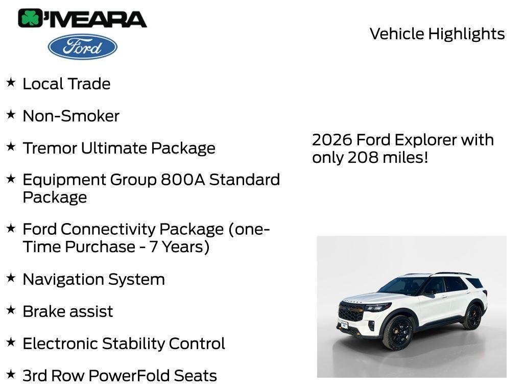 used 2026 Ford Explorer car, priced at $54,990