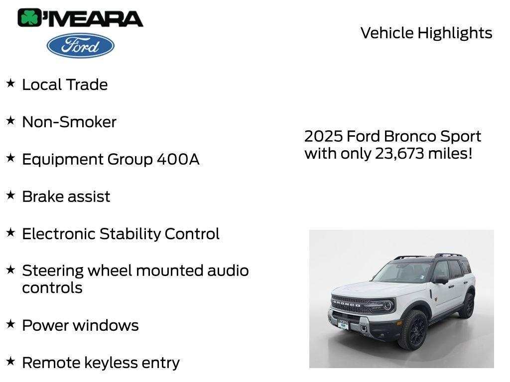 used 2025 Ford Bronco Sport car, priced at $32,890
