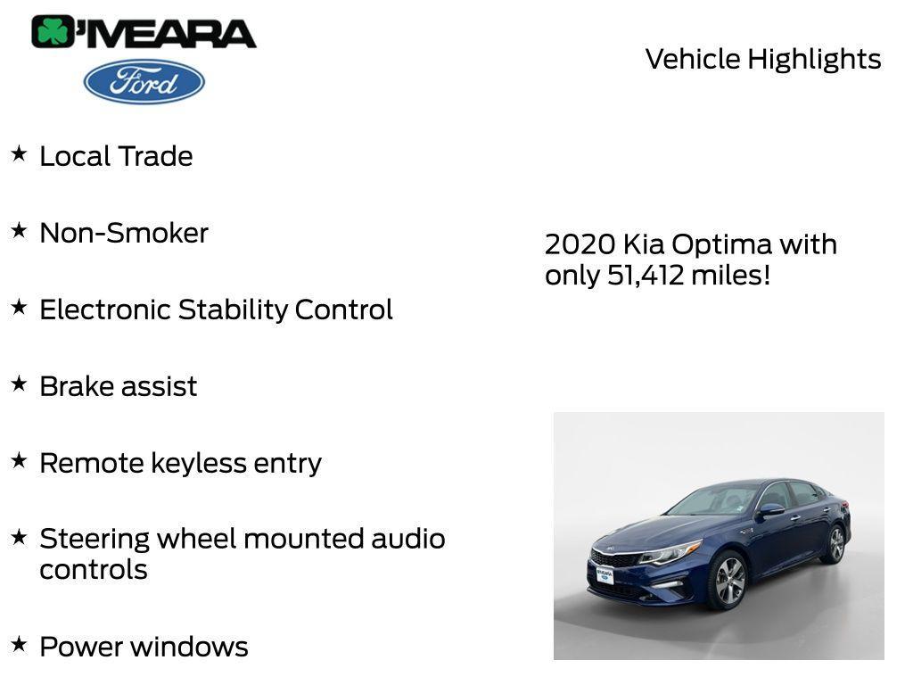 used 2020 Kia Optima car, priced at $18,344