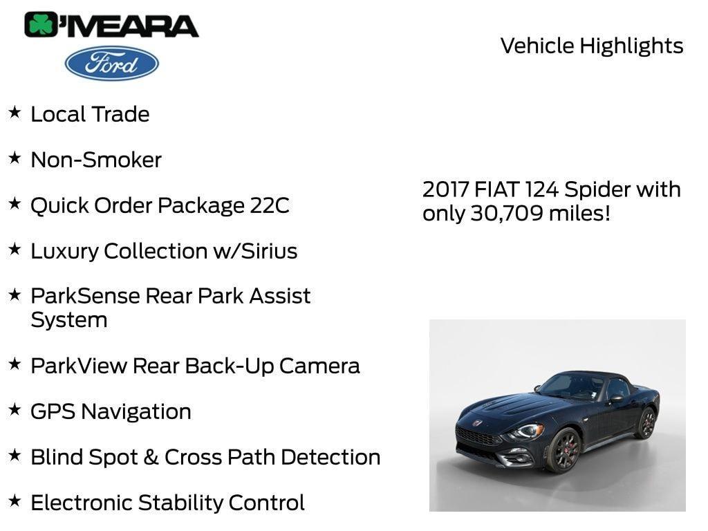 used 2017 FIAT 124 Spider car, priced at $20,990