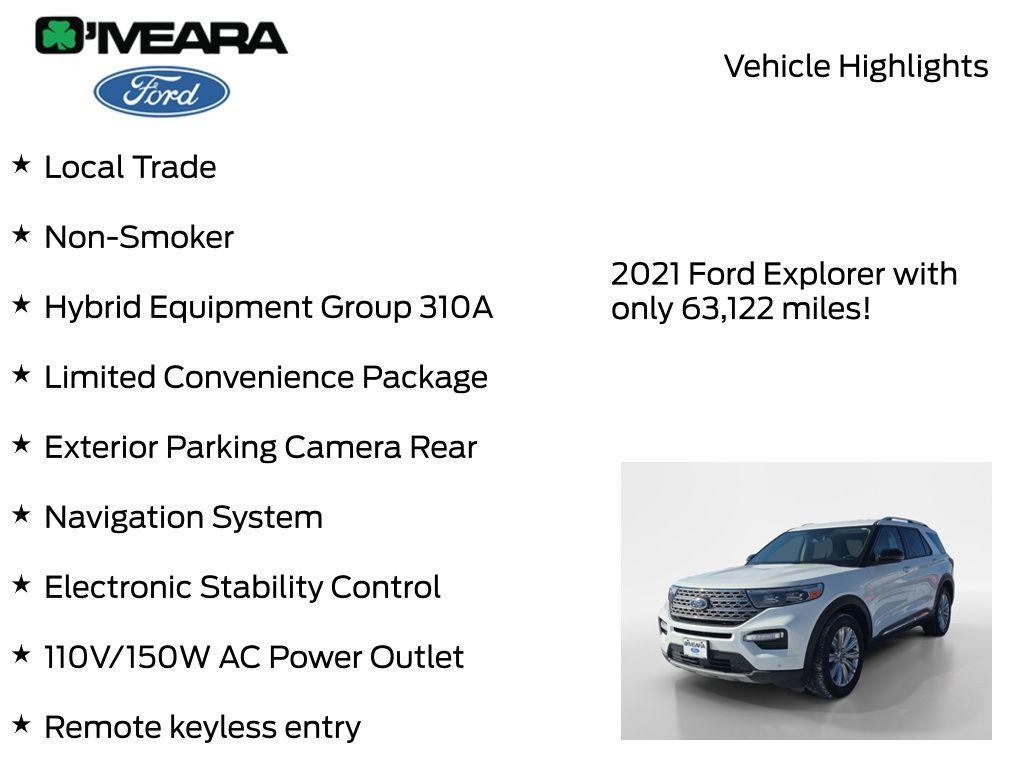 used 2021 Ford Explorer car, priced at $27,990
