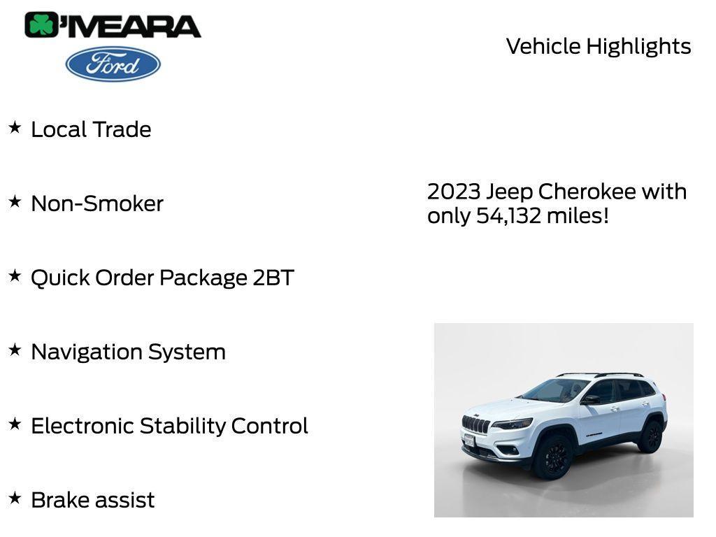 used 2023 Jeep Cherokee car, priced at $21,990