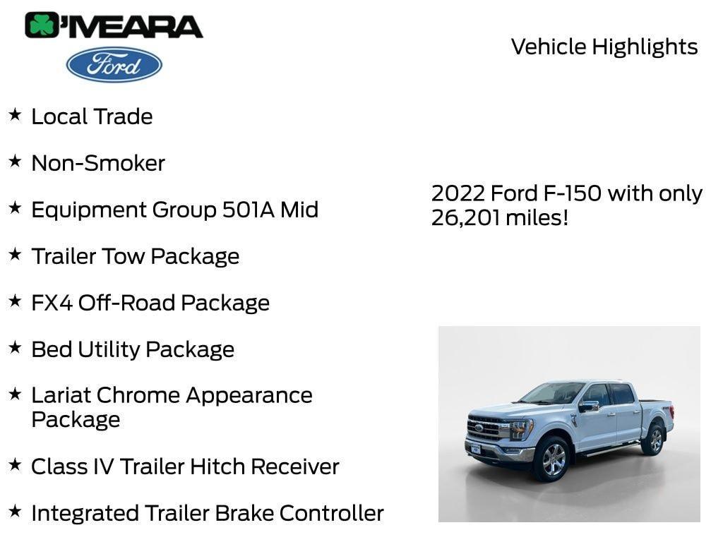 used 2022 Ford F-150 car, priced at $47,990