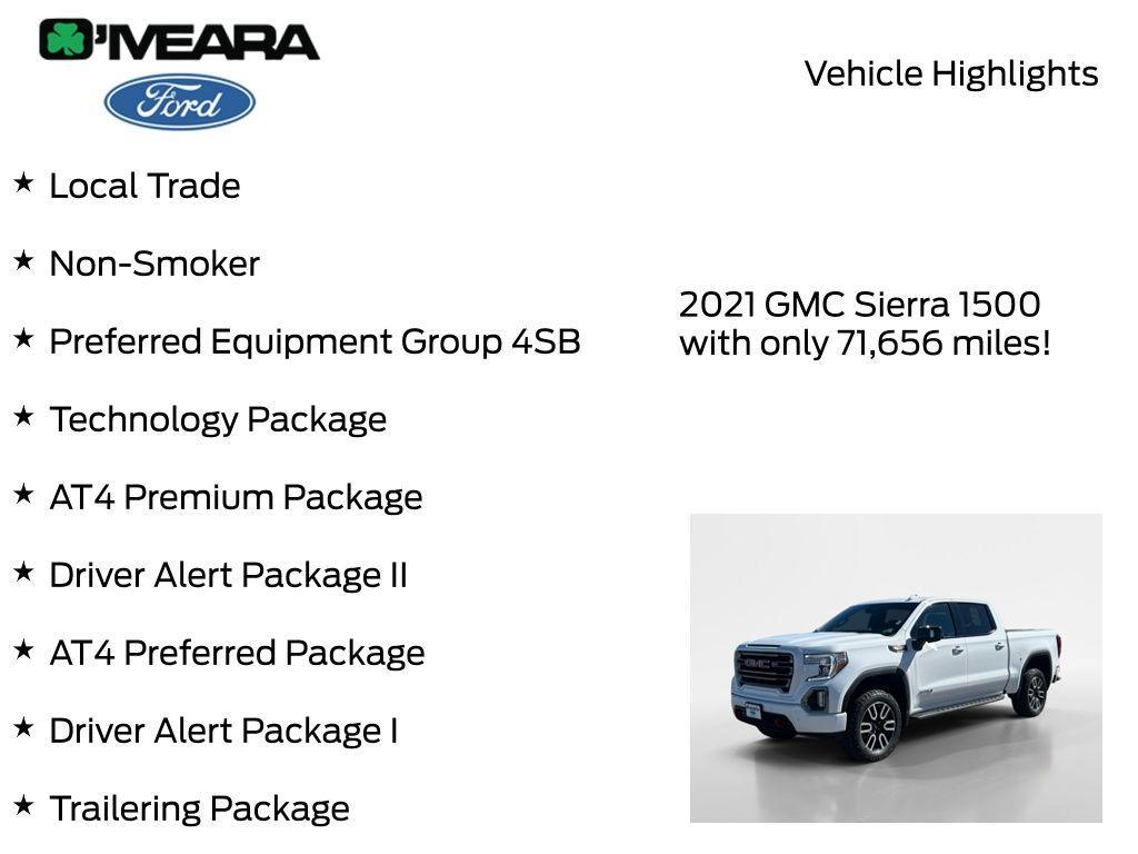 used 2021 GMC Sierra 1500 car, priced at $38,990