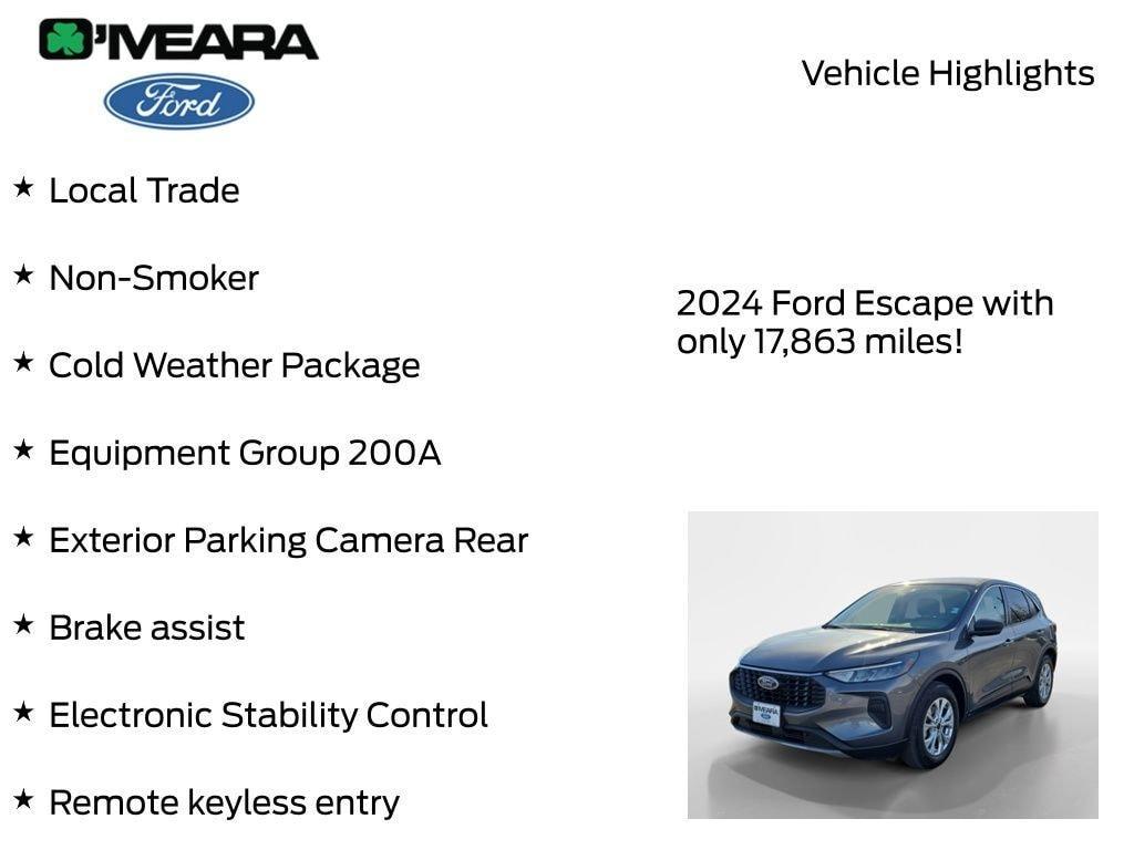 used 2024 Ford Escape car, priced at $21,490
