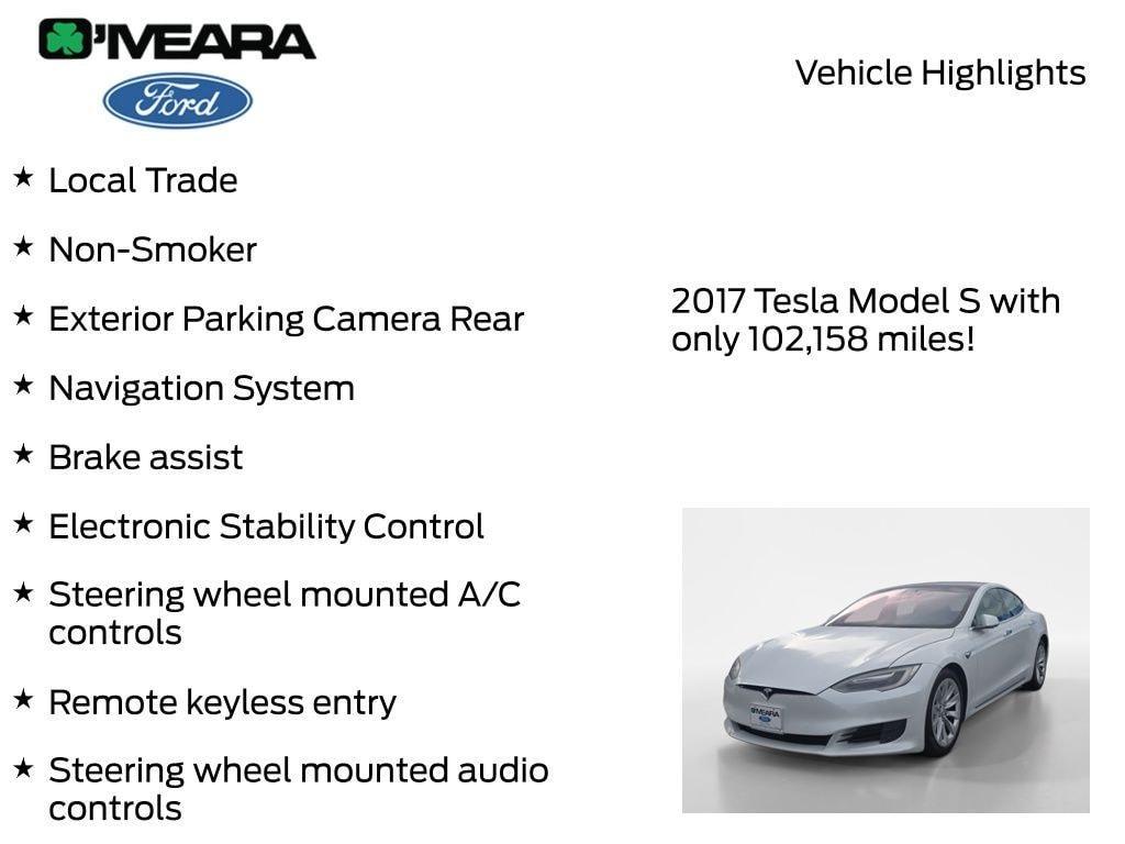 used 2017 Tesla Model S car, priced at $18,790