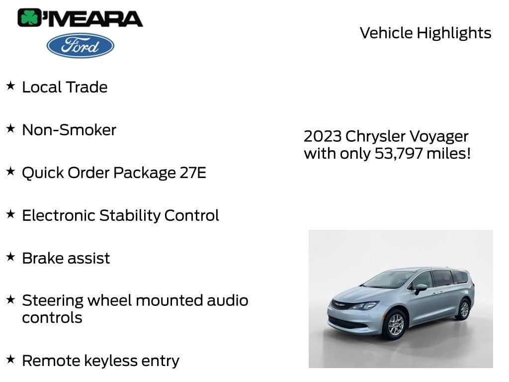 used 2023 Chrysler Voyager car, priced at $22,990