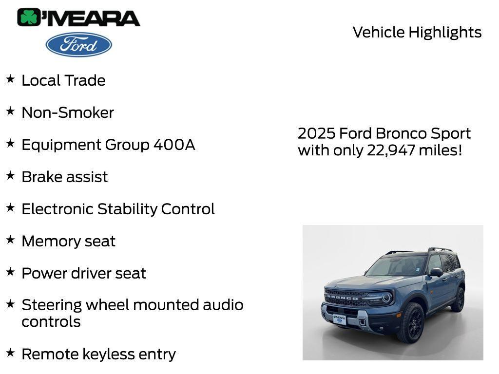 used 2025 Ford Bronco Sport car, priced at $31,226