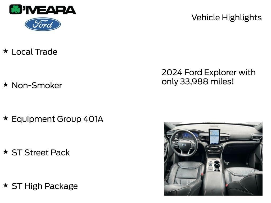 used 2024 Ford Explorer car, priced at $45,990