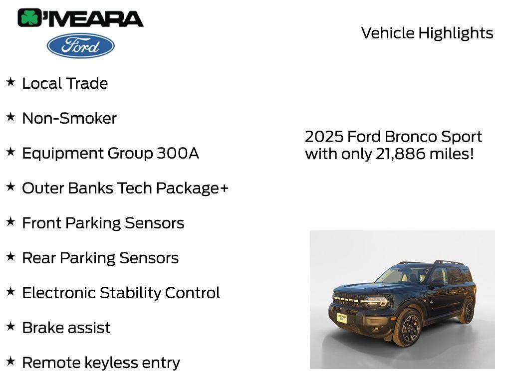 used 2025 Ford Bronco Sport car, priced at $28,890