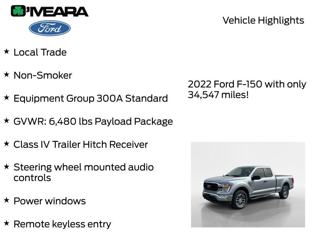 used 2022 Ford F-150 car, priced at $33,990