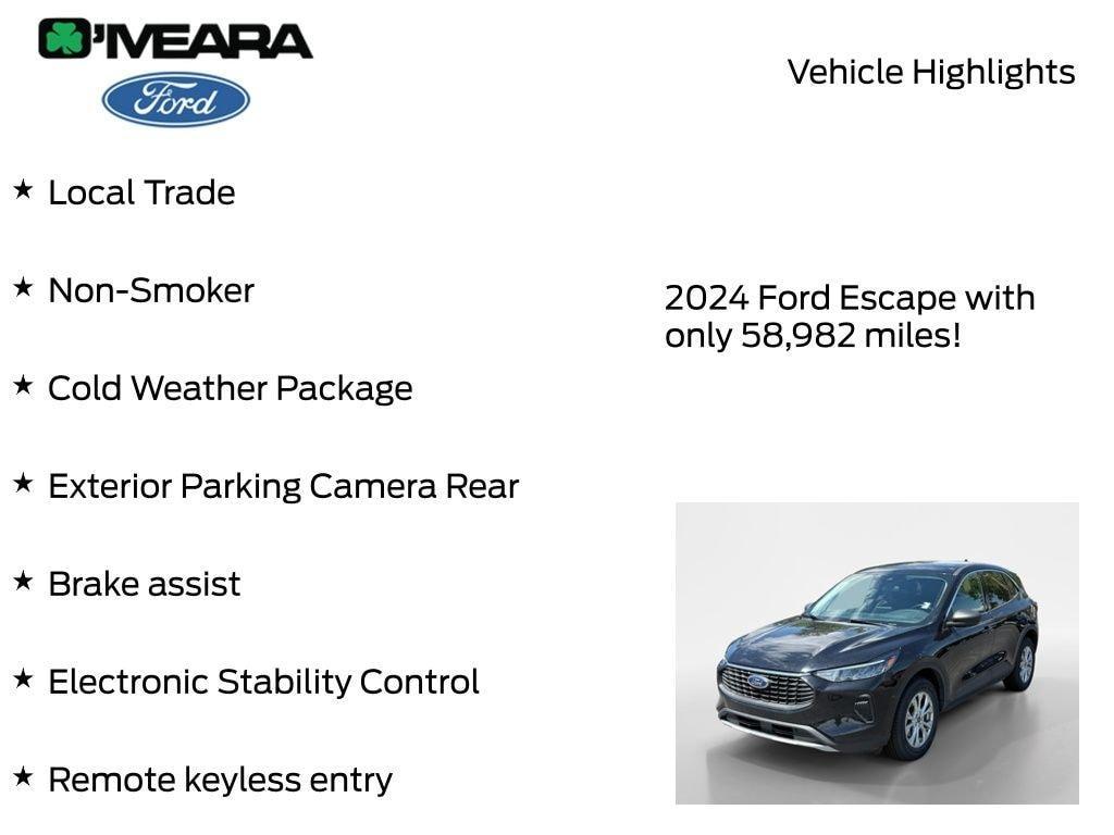 used 2024 Ford Escape car, priced at $22,190
