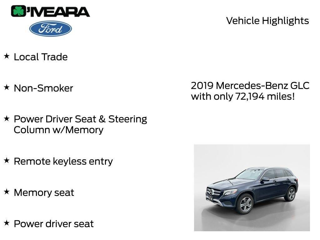 used 2019 Mercedes-Benz GLC 300 car, priced at $19,990