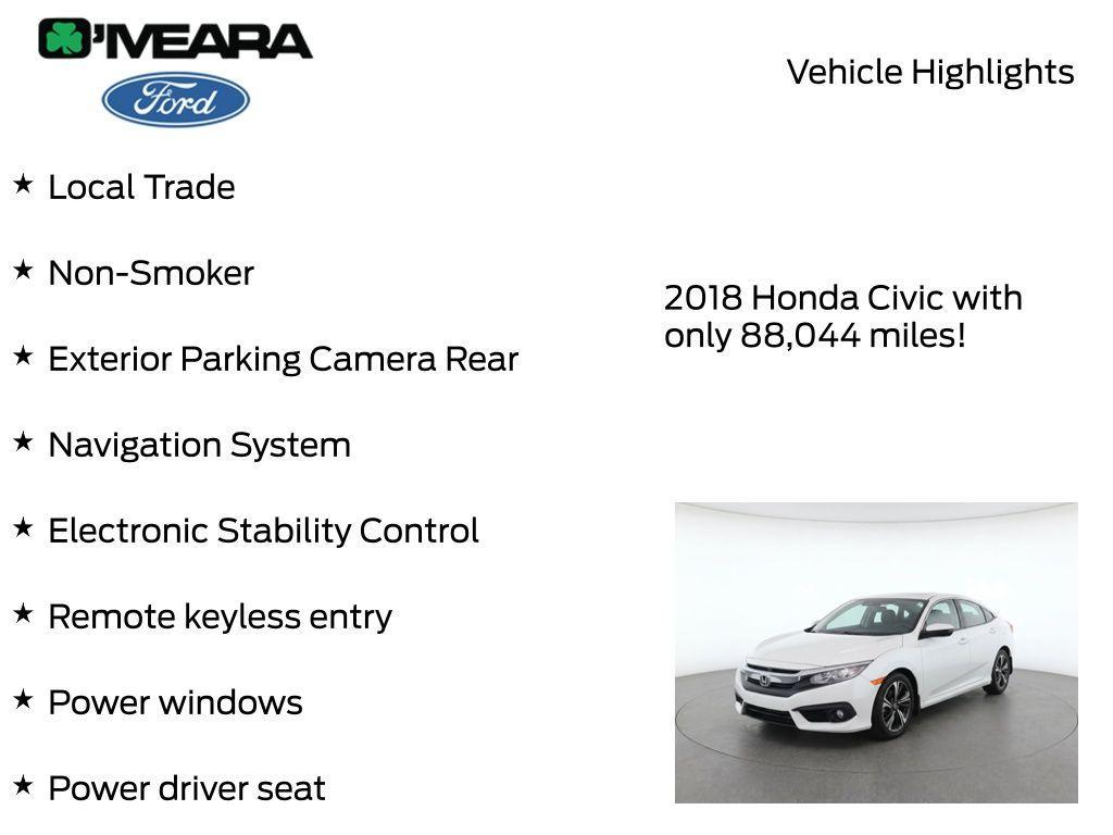 used 2018 Honda Civic car, priced at $18,990