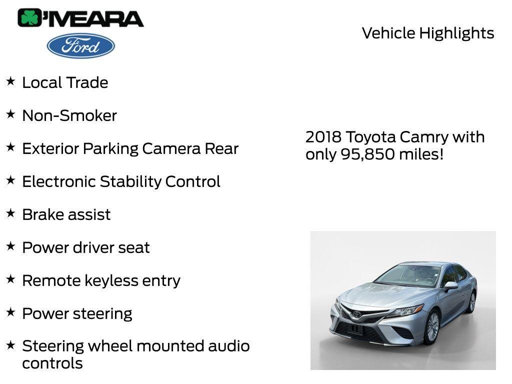 used 2018 Toyota Camry car, priced at $19,990