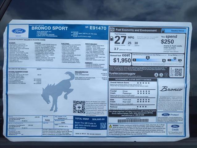 new 2025 Ford Bronco Sport car, priced at $34,500