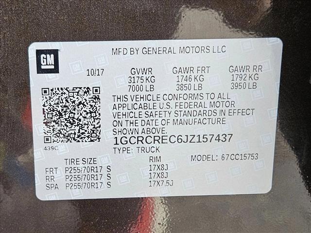 used 2018 Chevrolet Silverado 1500 car, priced at $20,495