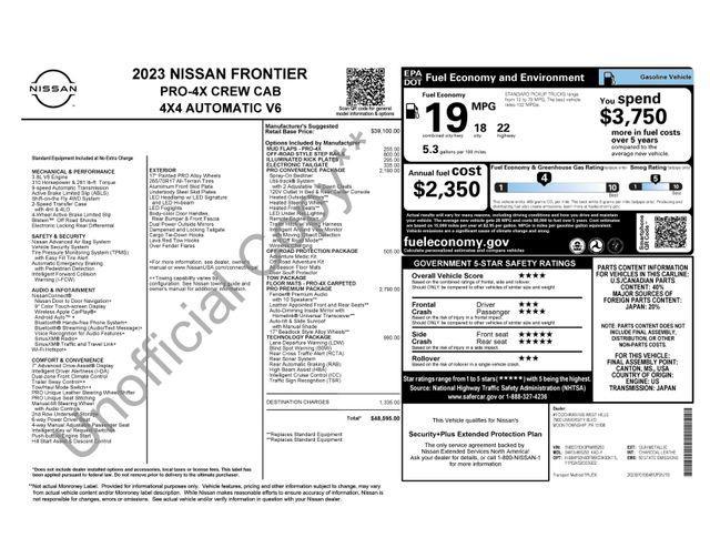 used 2023 Nissan Frontier car, priced at $35,997