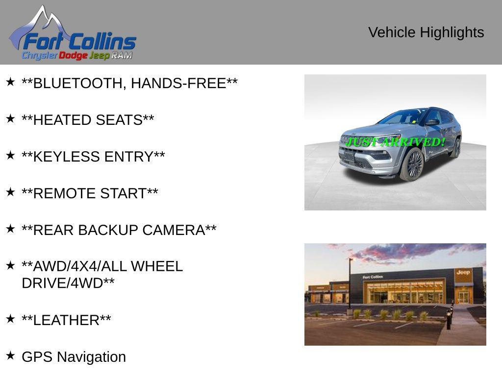 used 2022 Jeep Compass car, priced at $24,445