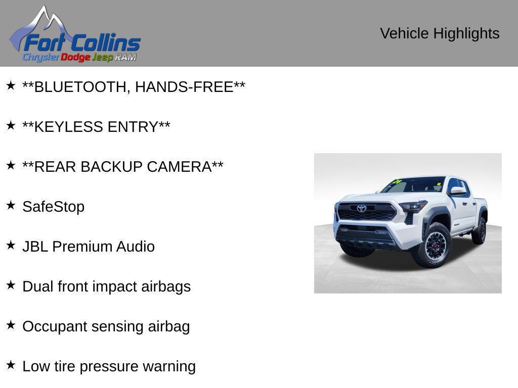 used 2024 Toyota Tacoma car, priced at $43,147