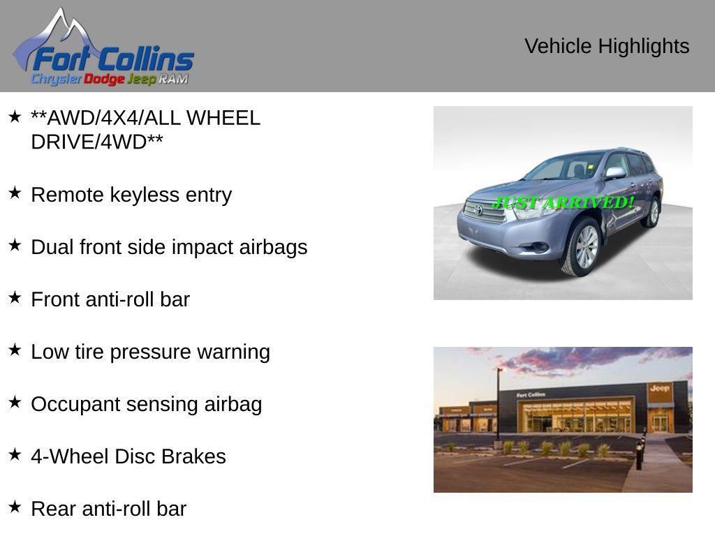 used 2008 Toyota Highlander Hybrid car, priced at $9,995