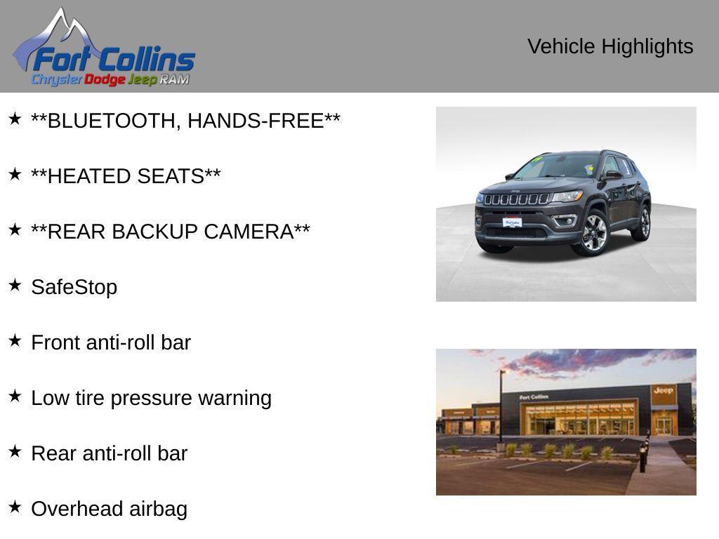 used 2019 Jeep Compass car, priced at $17,776