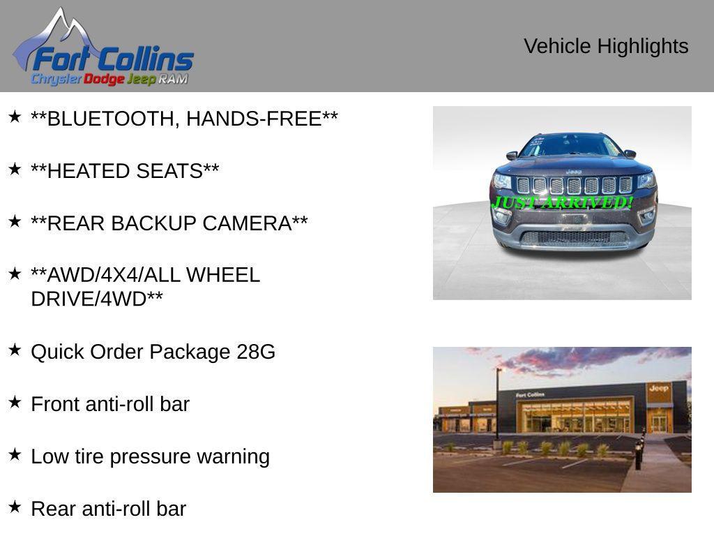 used 2019 Jeep Compass car, priced at $17,995