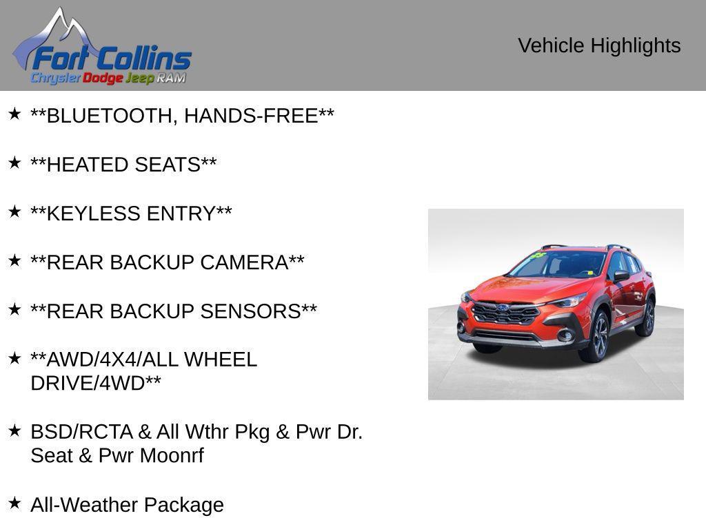 used 2025 Subaru Crosstrek car, priced at $29,361